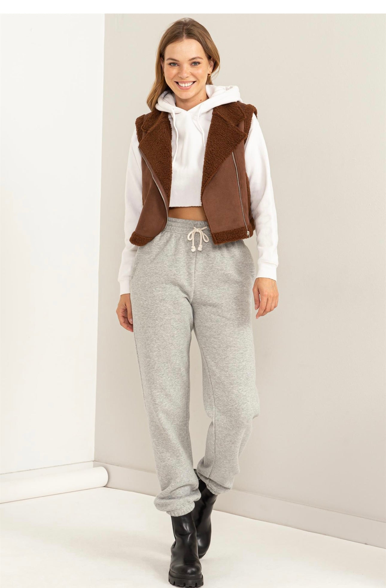 Delaney Cropped Vest