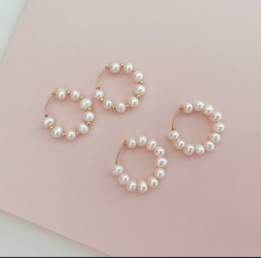 Gossip Pearl Hoops