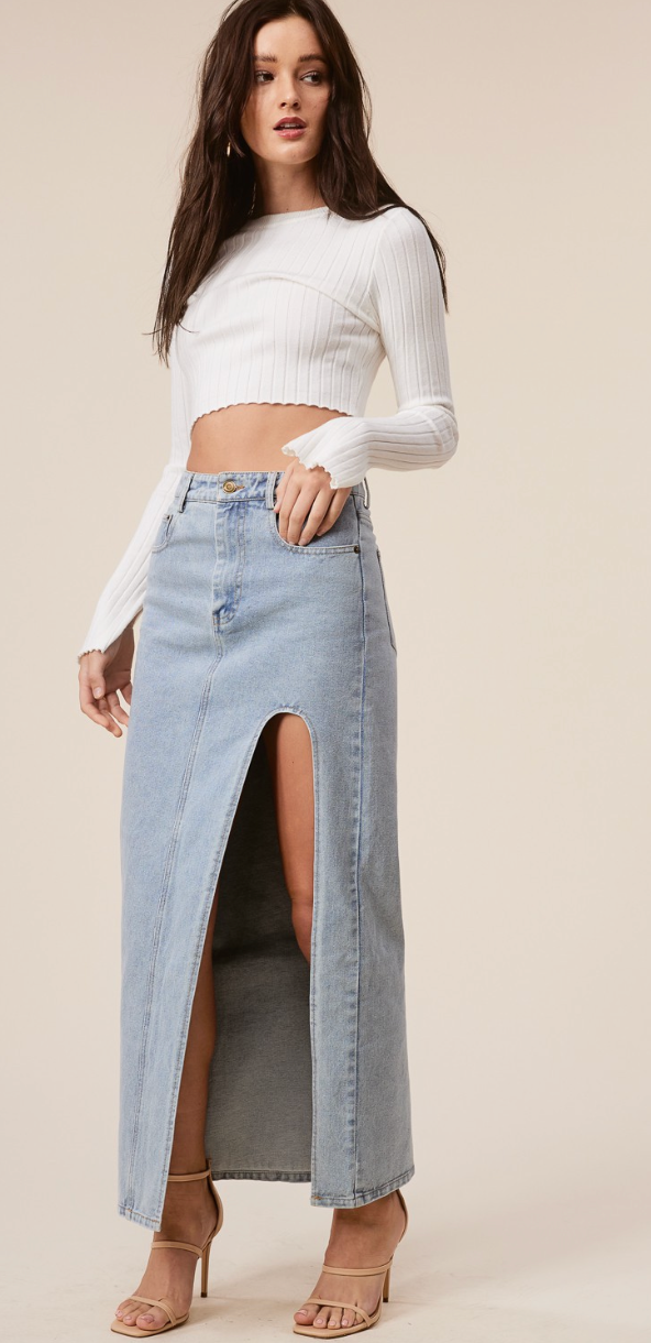 Grace Denim Skirt