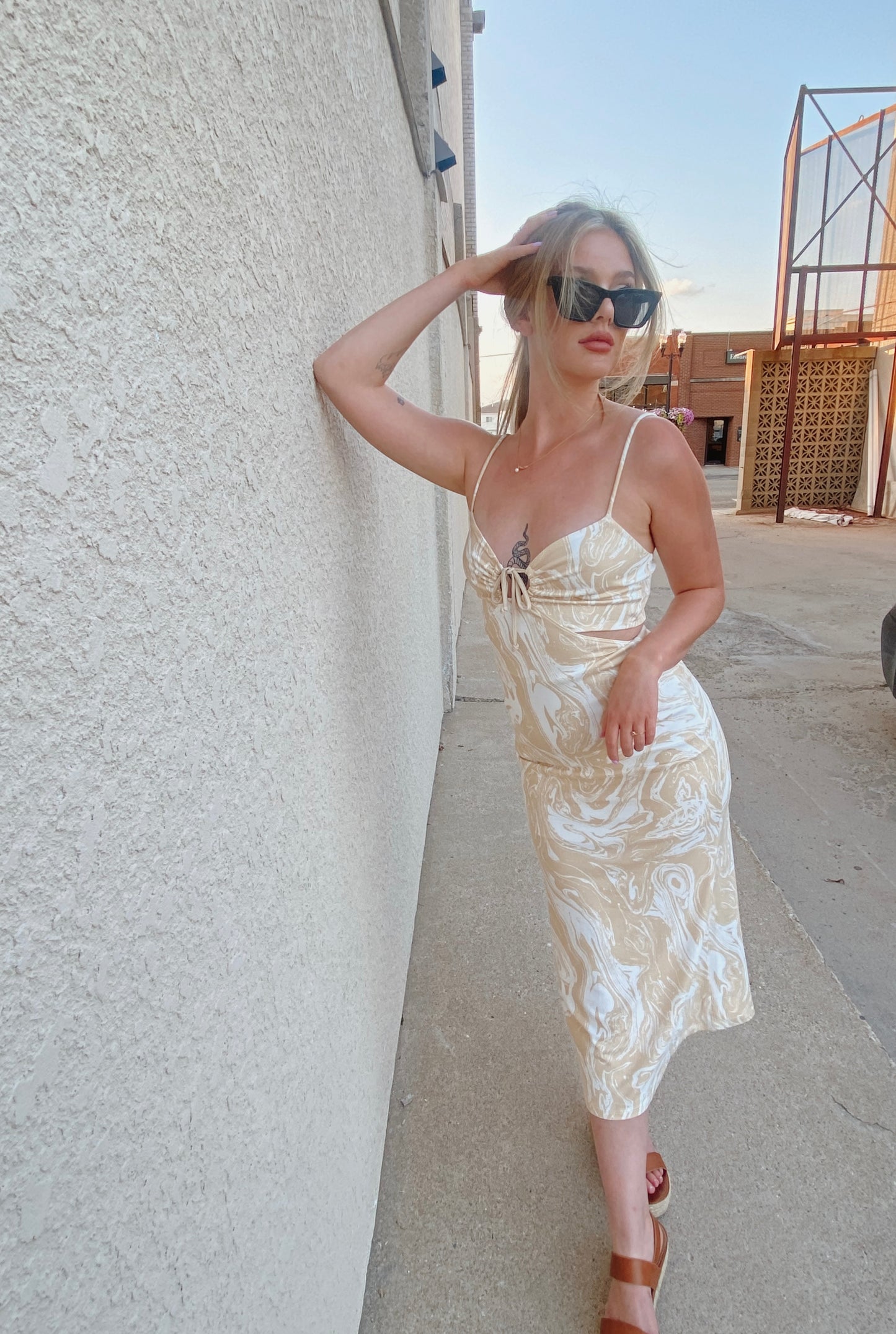 Golden Soul Midi Dress